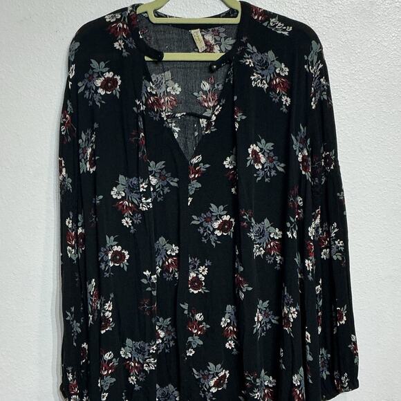 Free People Black Raven Combo Tree Swing Top Sz XS - Picture 3 of 11